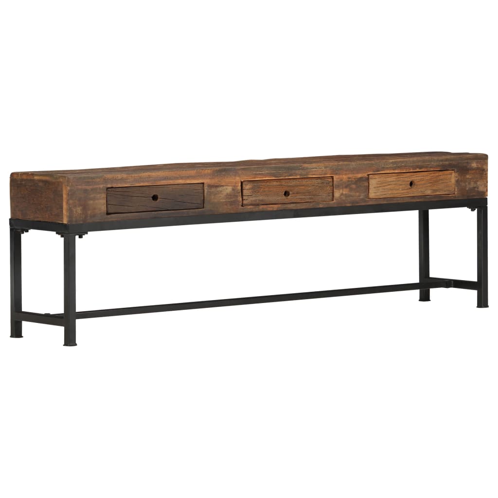 vidaXL Tv-meubel 110x30x46 cm massief gerecycled hout