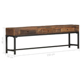 vidaXL Tv-meubel 110x30x46 cm massief gerecycled hout