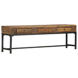 vidaXL Tv-meubel 110x30x46 cm massief gerecycled hout
