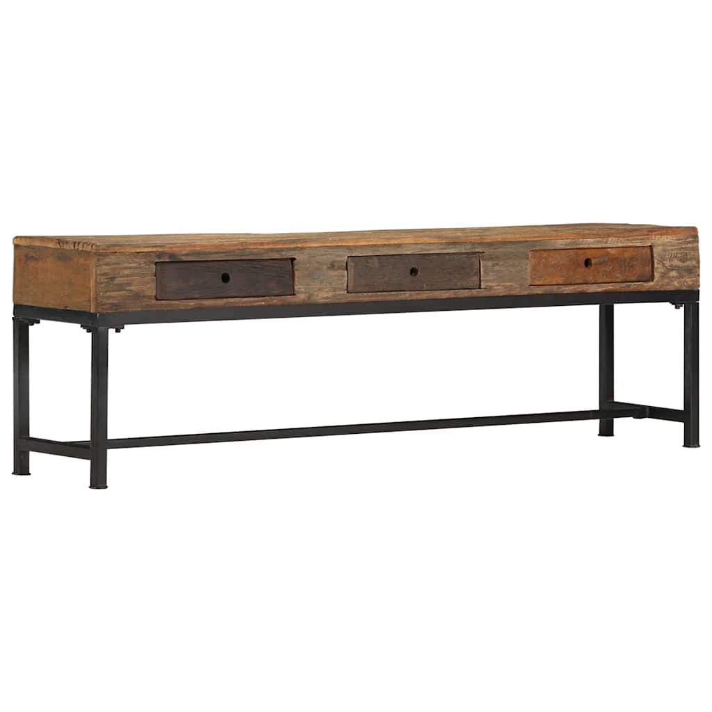 vidaXL Tv-meubel 110x30x46 cm massief gerecycled hout