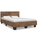 vidaXL Bedframe handgeweven echt rattan 140x200 cm