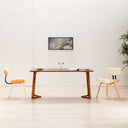 vidaXL Eetkamerstoelen 2 st gebogen hout en kunstleer