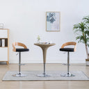 vidaXL Bar Stools 2 pcs Bentwood