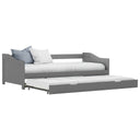 vidaXL Extendable Day Bed Solid Pine White 90x200 cm