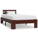 vidaXL Bedframe massief grenenhout wit 90x200 cm
