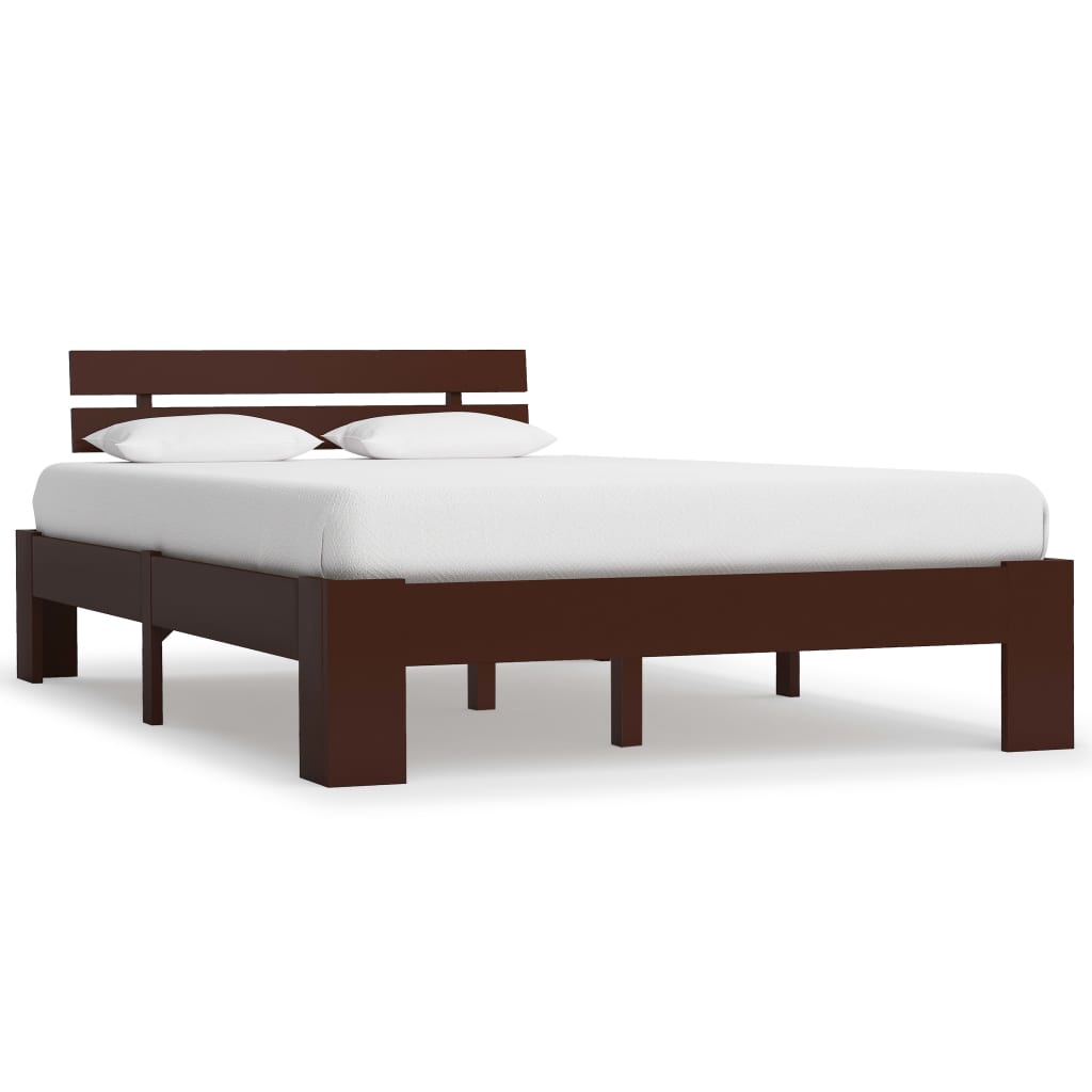 vidaXL Bed Frame Solid Pine Wood White 90x200 cm
