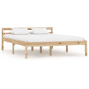 vidaXL Bed Frame Solid Pine Wood White 90x200 cm