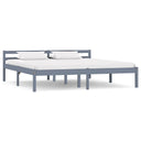 vidaXL Bed Frame Solid Pine Wood White 90x200 cm