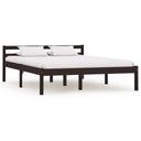 vidaXL Bed Frame Solid Pine Wood White 90x200 cm