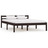 vidaXL Bed Frame Solid Pine Wood White 90x200 cm