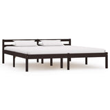 vidaXL Bed Frame Solid Pine Wood White 90x200 cm
