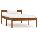 vidaXL Bed Frame Solid Pine Wood White 90x200 cm