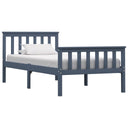 vidaXL Bedframe massief grenenhout wit 100x200 cm