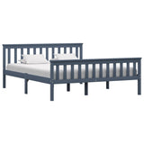 vidaXL Bedframe massief grenenhout wit 100x200 cm