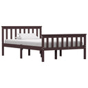 vidaXL Bedframe massief grenenhout wit 100x200 cm