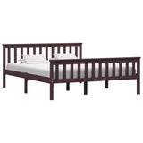 vidaXL Bedframe massief grenenhout wit 100x200 cm