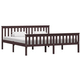 vidaXL Bedframe massief grenenhout wit 100x200 cm