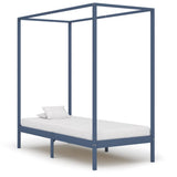 vidaXL Solid Pine Wood Four-Poster Bed Frame 100x200 cm