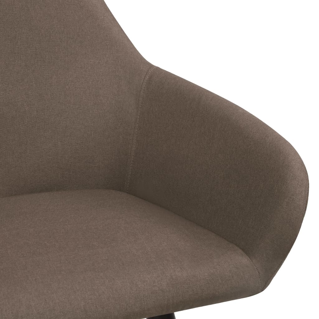 vidaXL Eetkamerstoelen 4 st stof donkergrijs
