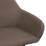 vidaXL Eetkamerstoelen 4 st stof donkergrijs