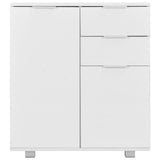 vidaXL Sideboard 71x35x80 cm chipboard high gloss white