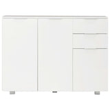 vidaXL Sideboard 107x35x80.5 cm high gloss white