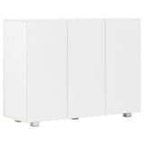 vidaXL Sideboard 107x35x80.5 cm high gloss white