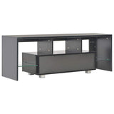 vidaXL Tv-meubel met LED-verlichting 130x35x45 cm hoogglans wit