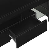 vidaXL Tv-meubel met LED-verlichting 130x35x45 cm hoogglans wit