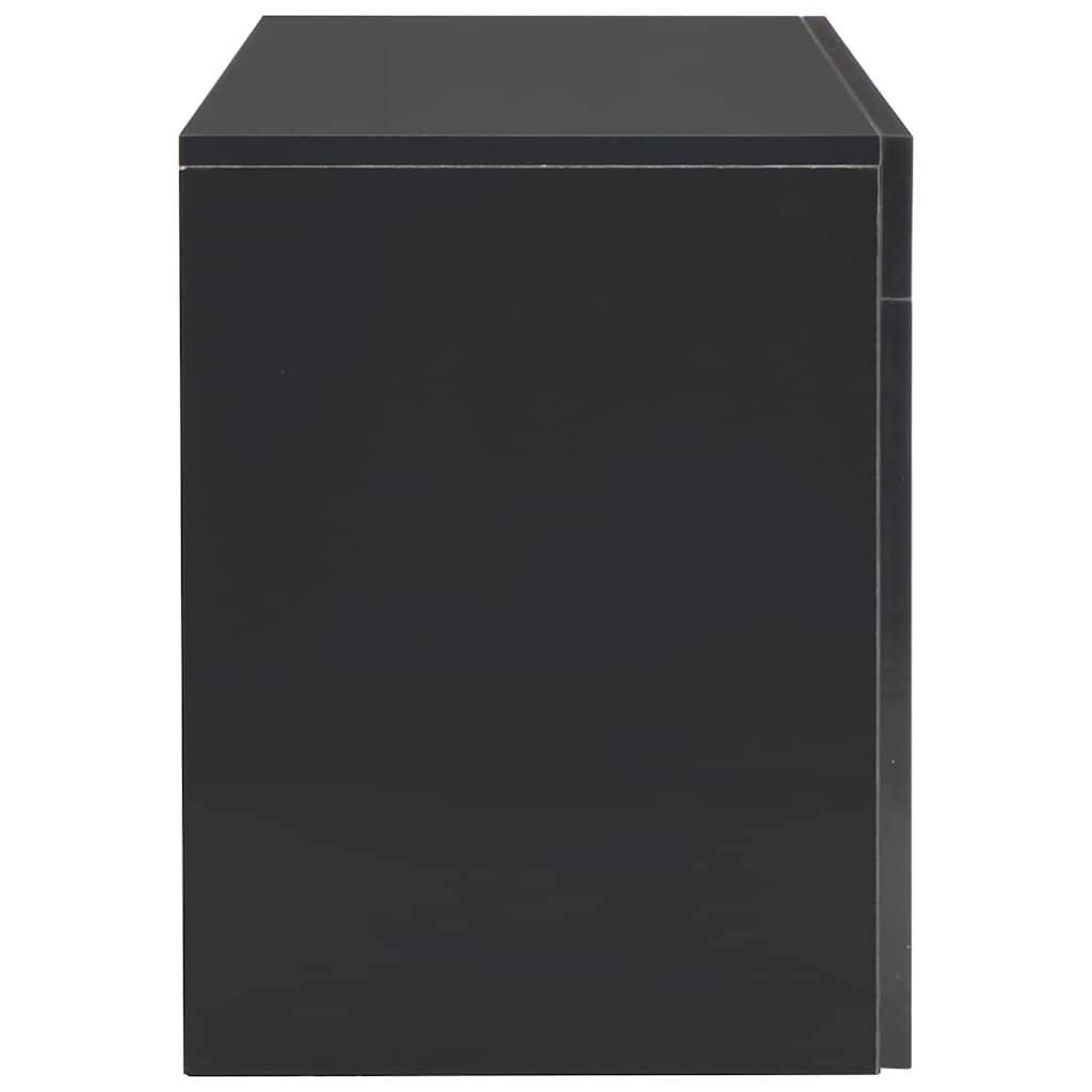 vidaXL Tv-meubel met LED-verlichting 130x35x45 cm hoogglans wit