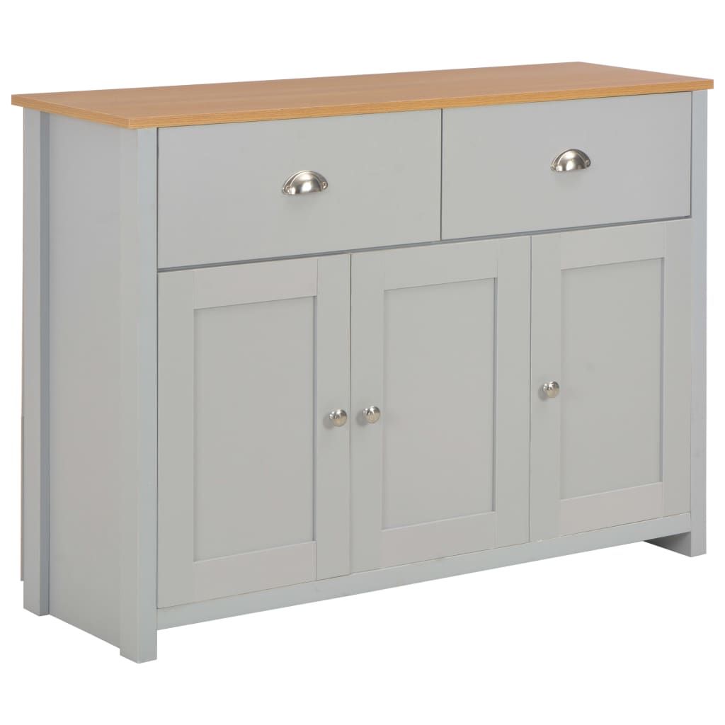 vidaXL Dressoir 79x35x81 cm grijs
