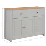 vidaXL Dressoir 79x35x81 cm grijs