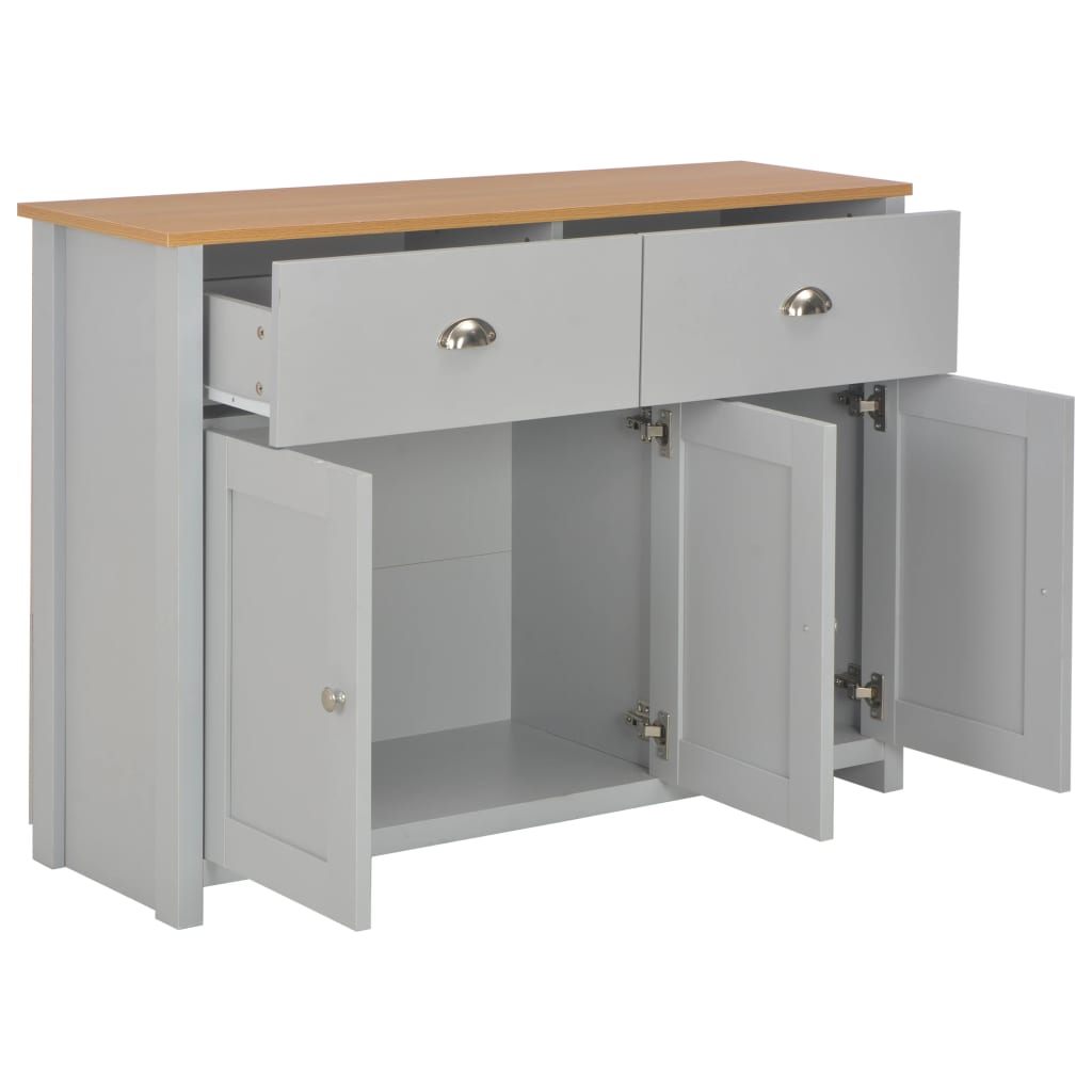 vidaXL Dressoir 79x35x81 cm grijs