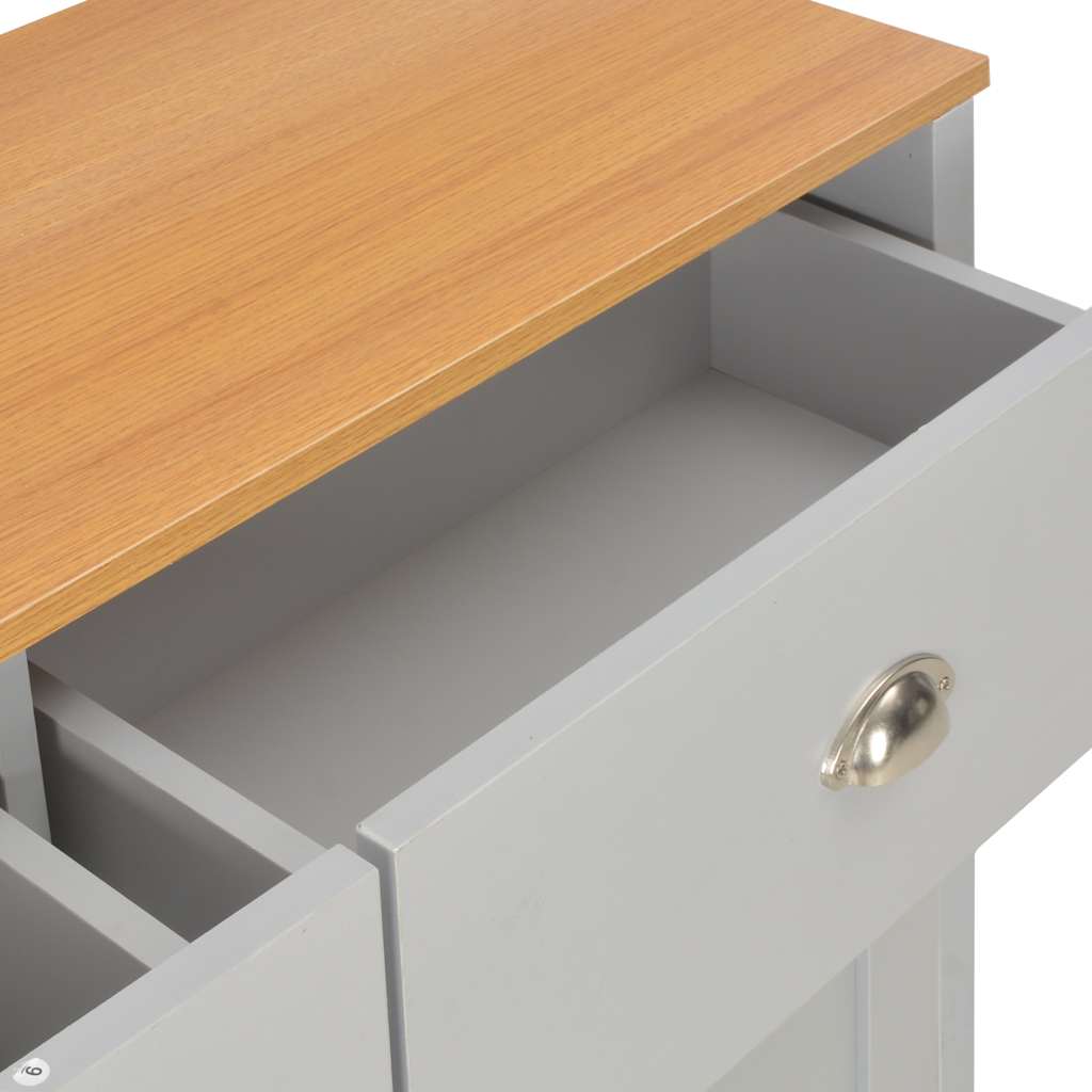 vidaXL Dressoir 79x35x81 cm grijs