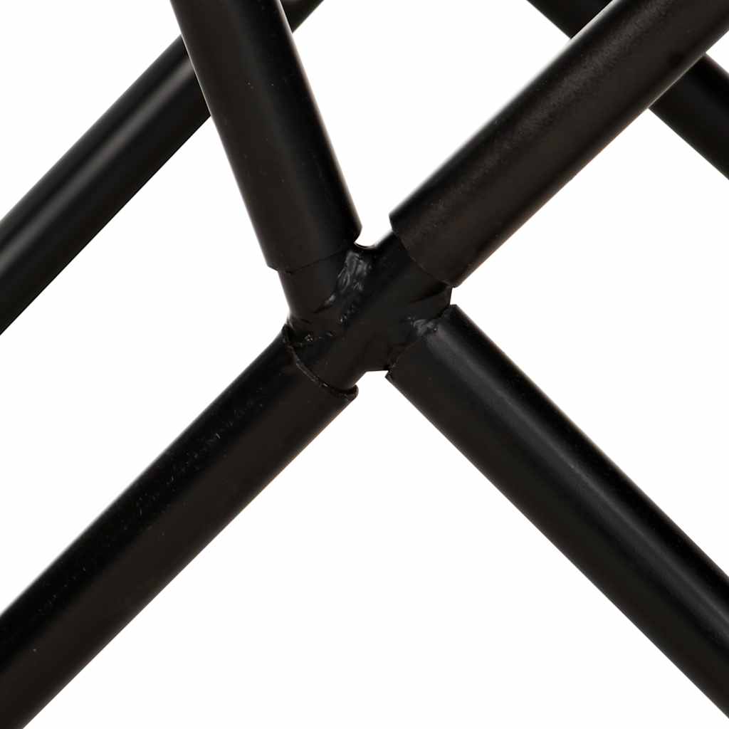 vidaXL Vlinderstoel canvas antraciet