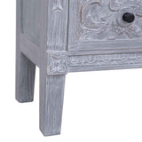 vidaXL Sideboard with 2 Drawers 90x30x60 cm Solid Mahogany Wood