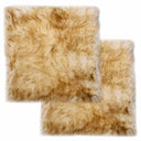 vidaXL Stoelkussens 2 st 40x40 cm echt schapenvacht wit