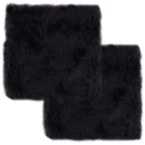 vidaXL Chair Pads 2 pcs 40x40 cm Genuine Sheepskin White
