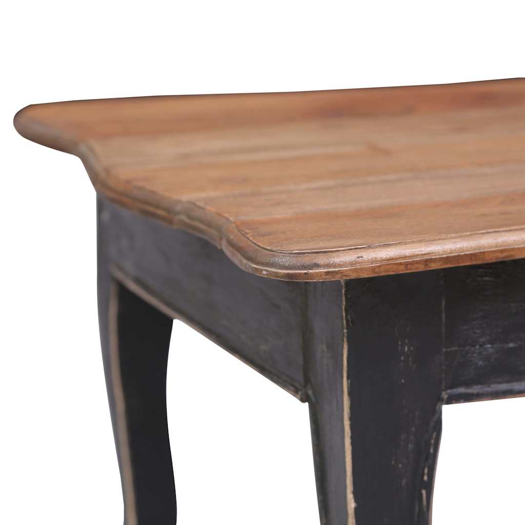 vidaXL Coffee Table 120x60x45 cm Solid Mahogany Wood Black