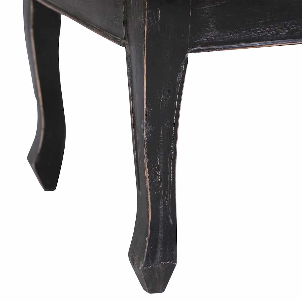 vidaXL Coffee Table 120x60x45 cm Solid Mahogany Wood Black
