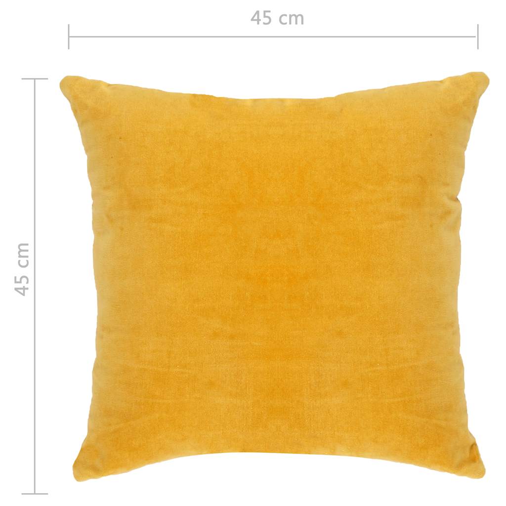 vidaXL Cushions 2 pcs 45x45 cm cotton velvet green