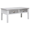 vidaXL Salontafel 100x50x45 cm hout grijs