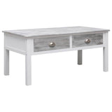 vidaXL Salontafel 100x50x45 cm hout grijs