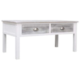 vidaXL Salontafel 100x50x45 cm hout grijs
