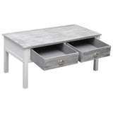 vidaXL Salontafel 100x50x45 cm hout grijs
