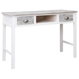 vidaXL Desk 110x45x76 cm wood grey