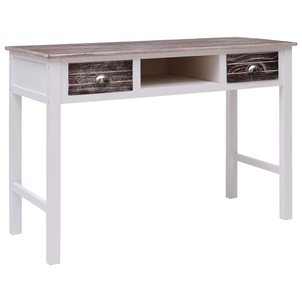 vidaXL Desk 110x45x76 cm wood grey