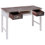 vidaXL Desk 110x45x76 cm wood grey