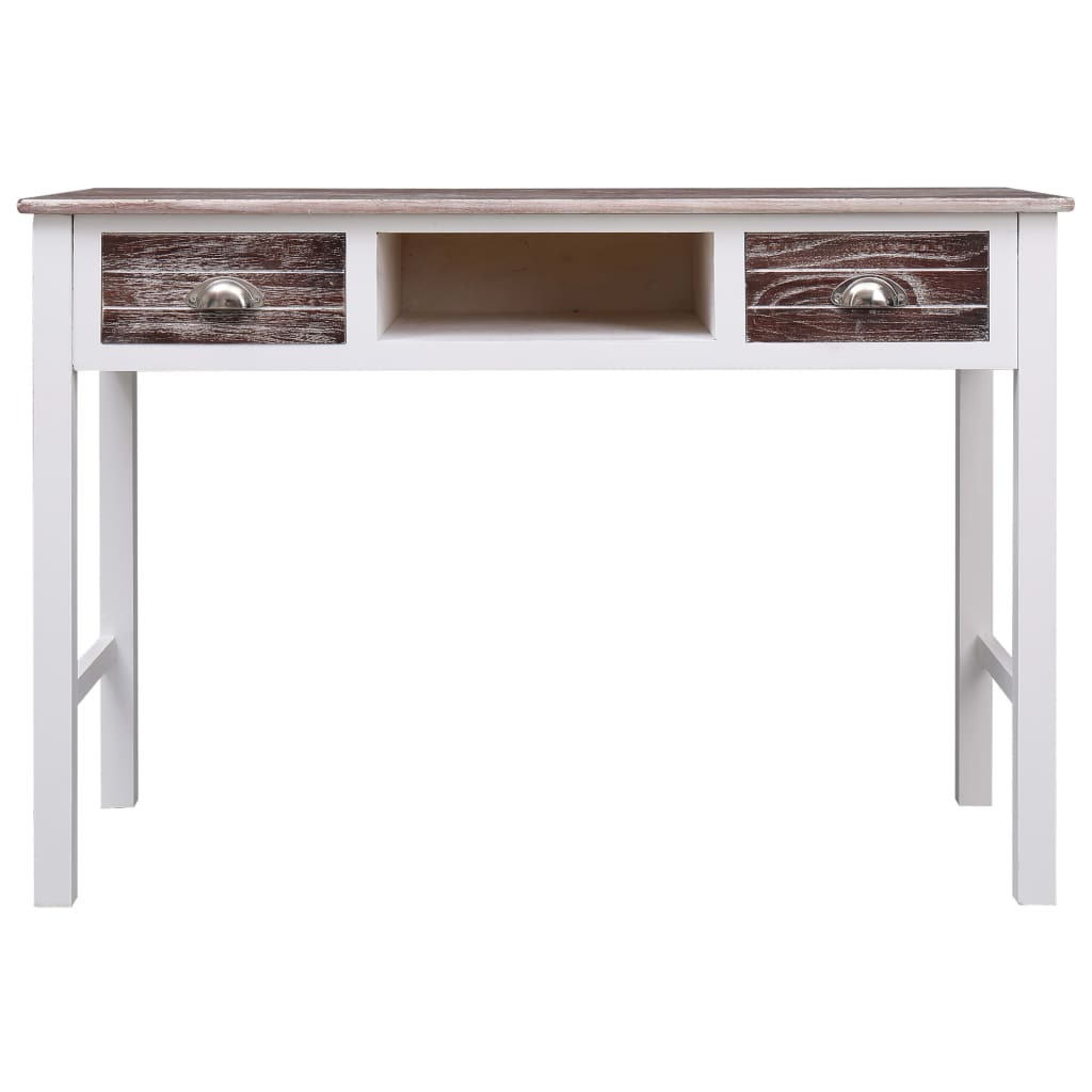 vidaXL Desk 110x45x76 cm wood grey