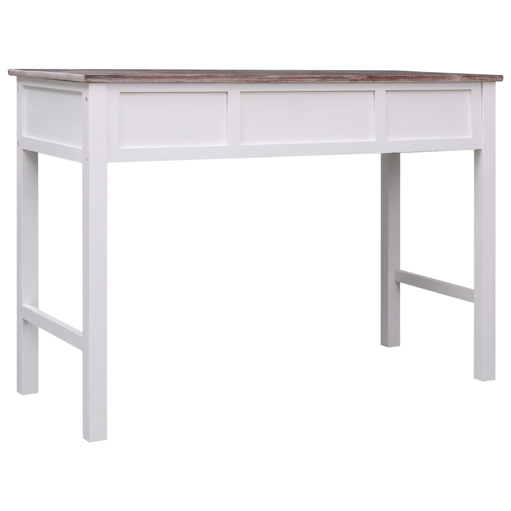 vidaXL Desk 110x45x76 cm wood grey